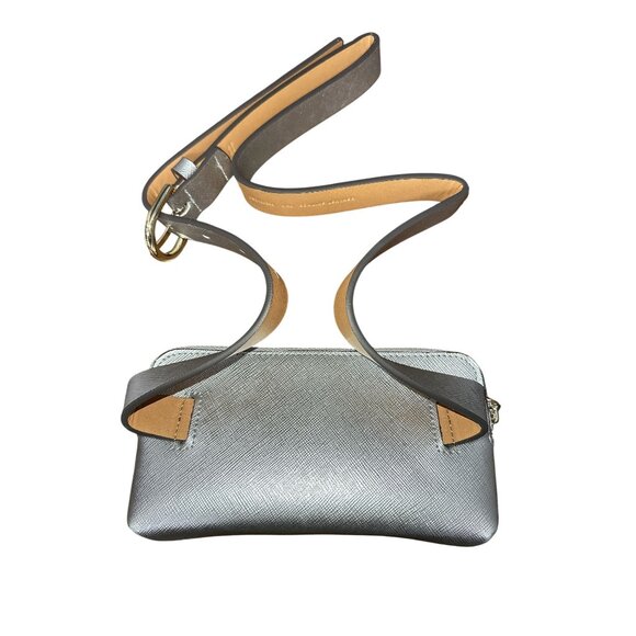 NWT Kate Spade New York Metallic Silver Belt Bag w/Adjustable Strap - Picture 2 of 8